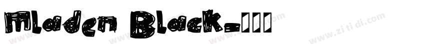 Mladen Black字体转换